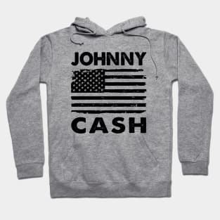 Retro American Flag Johnny Cash Hoodie